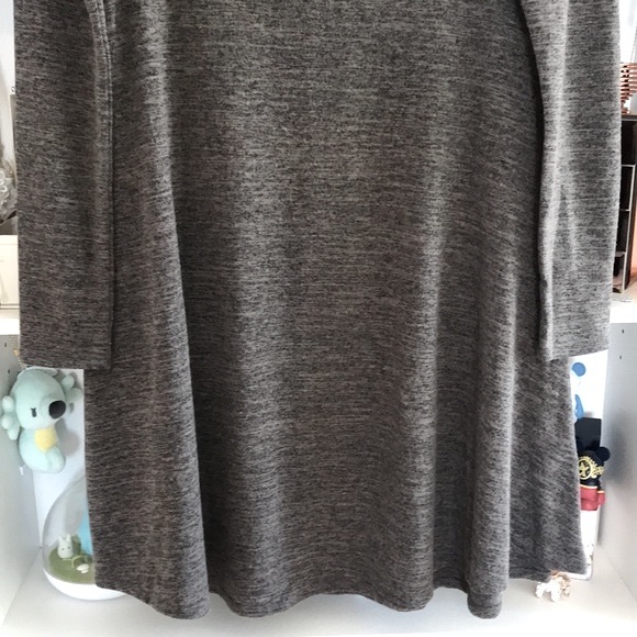 ABERCROMBIE & FITCH Gray Mock Neck Swing Dress - Picture 10 of 12